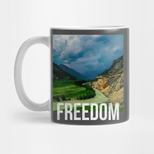 Freedom Oil and Noise Art Mug